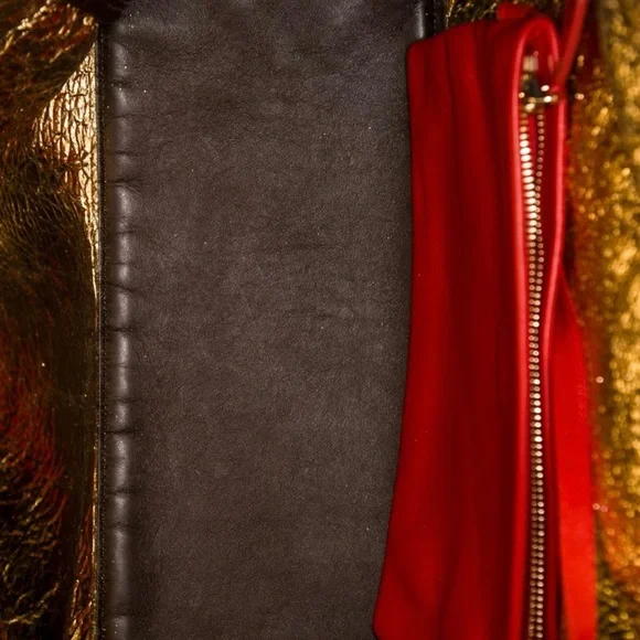 Christian Louboutin Brown and Cream Shearling Shoulder Bag - Picture 5 of 15